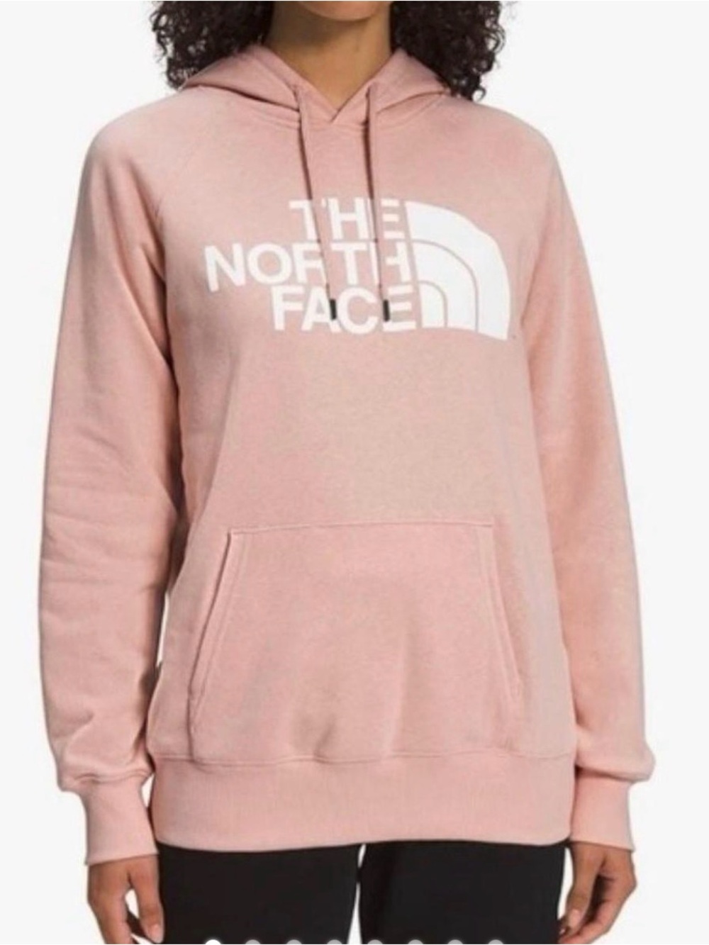 The North Face half dome Women's Blush Pink Logo Pullover Hoodie